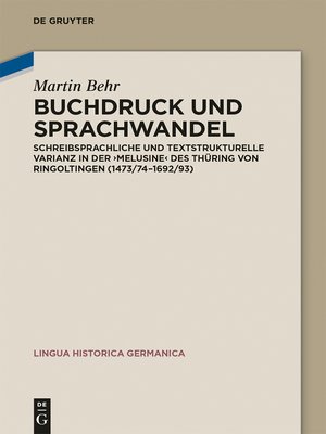 cover image of Buchdruck und Sprachwandel